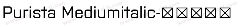 Purista Mediumitalic字体转换